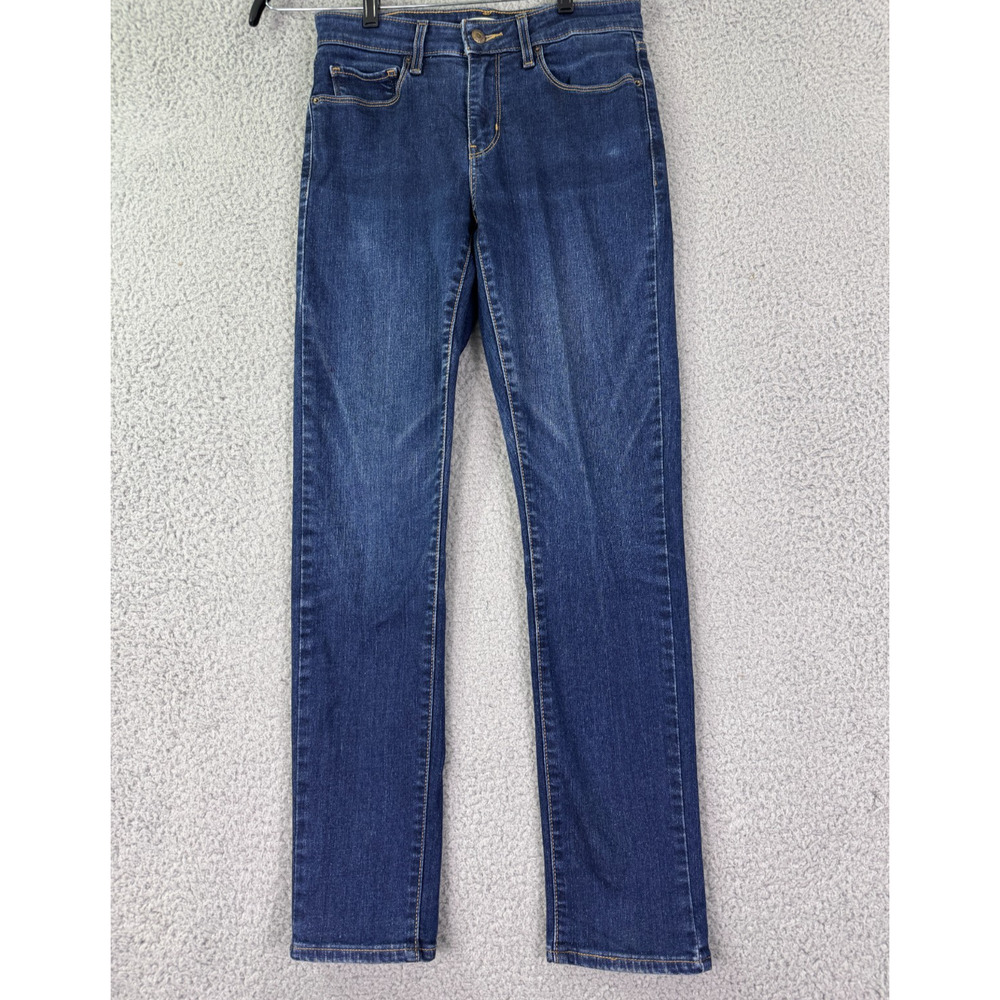 ZZ Levi’s Mid Rise Skinny Jeans Blue Stretch Denim Womens 28x29